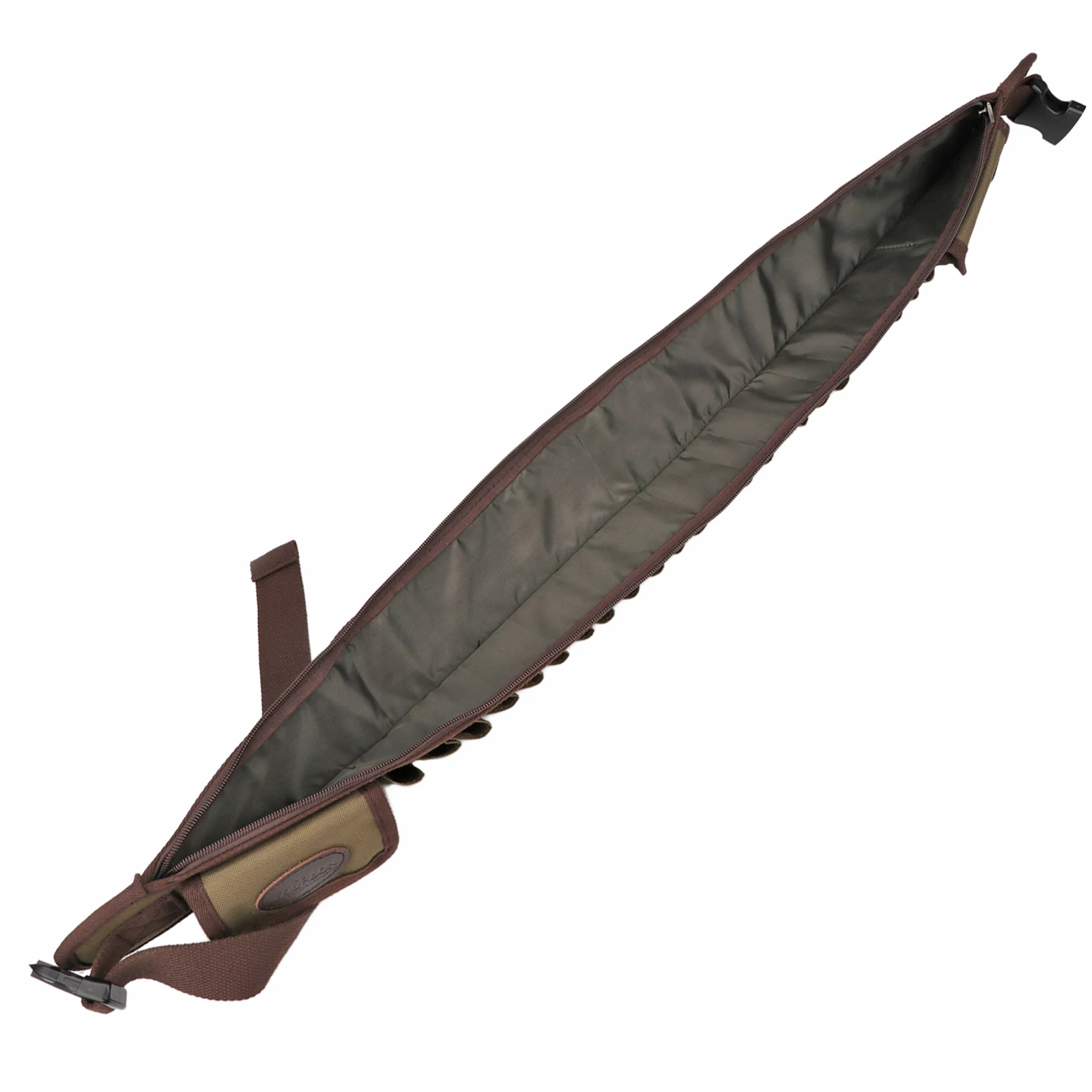 Accesorios de caza Tourbon, cartuchos de calibre 12, bandolera de munición, soporte de cinturón de nailon, 24 rondas, se adapta a la cintura, tiro de 35 ''-51''