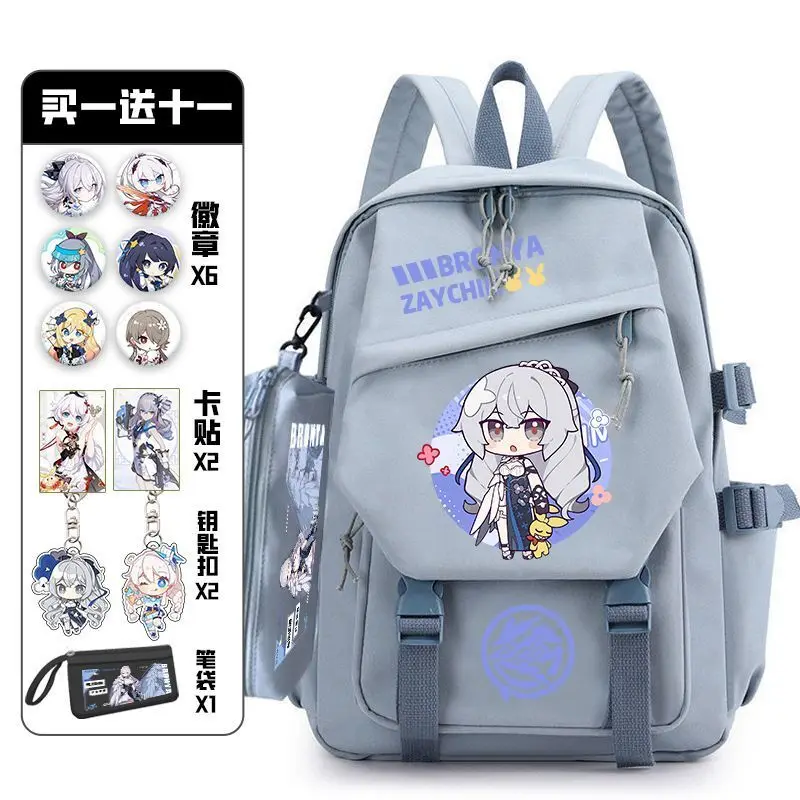 Honkai Impact 3 Elementary Third To Sixth Grade Double Shoulder Bag For High-End Large Capacity Junior High School Girls Top Ani