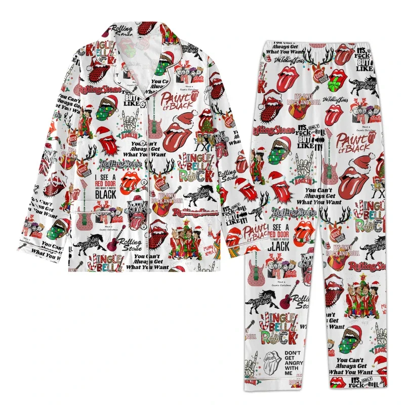 POD New Autumn and Winter Europe and The United States 3D Printed Shirt Long Sleeve Trousers Home Pajamas Large Size Pajamas