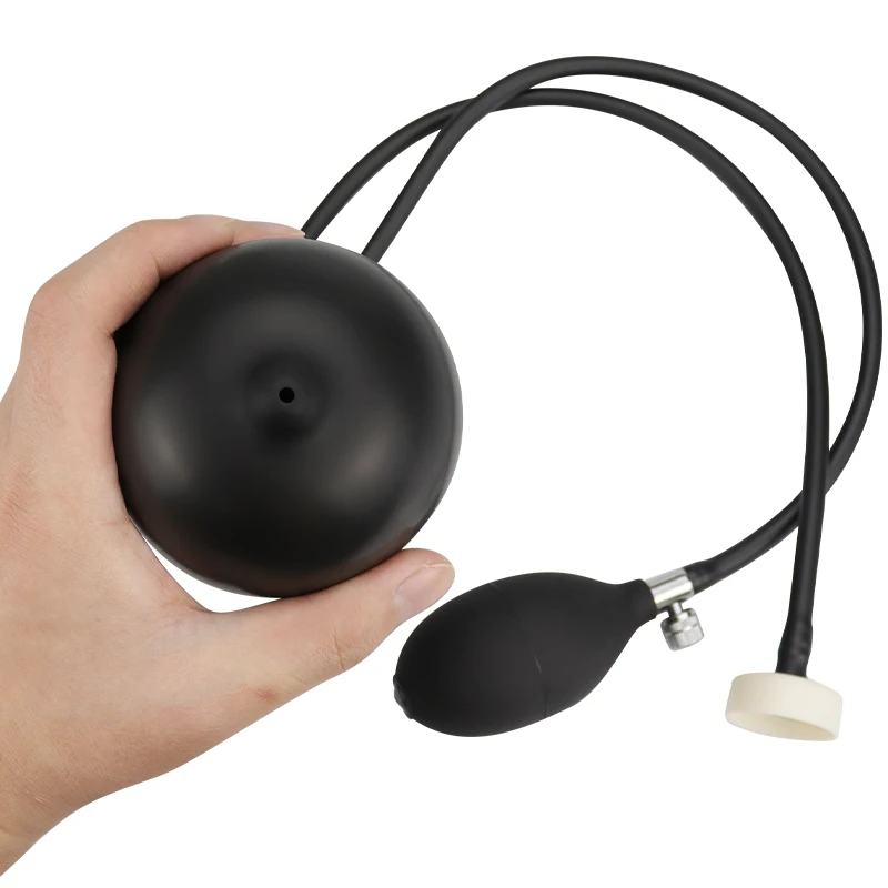 Bidé Inflável De Silicone, Portátil, Preto, Plugue Anal, Dilatador Inflável, Dildo, Buttplug, Expansor, Lavadora, Brinquedos Sexuais