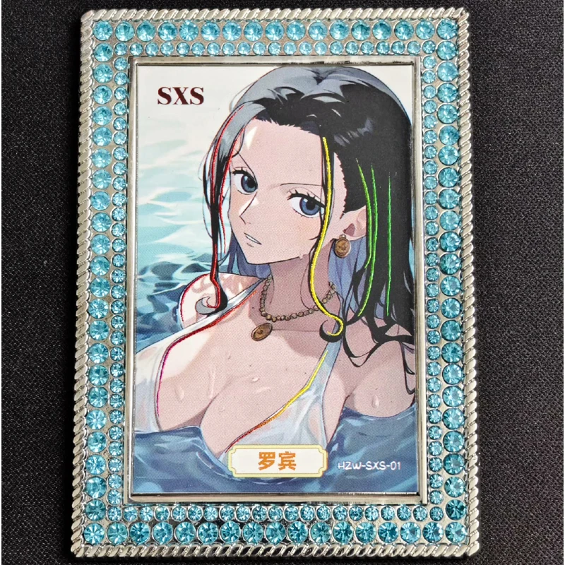 Anime One Piece with Diamonds Card Hancock Nami Uta Shirahoshi Perona Nico Robin Karty kolekcjonerskie Prezenty urodzinowe Zabawka dla dzieci