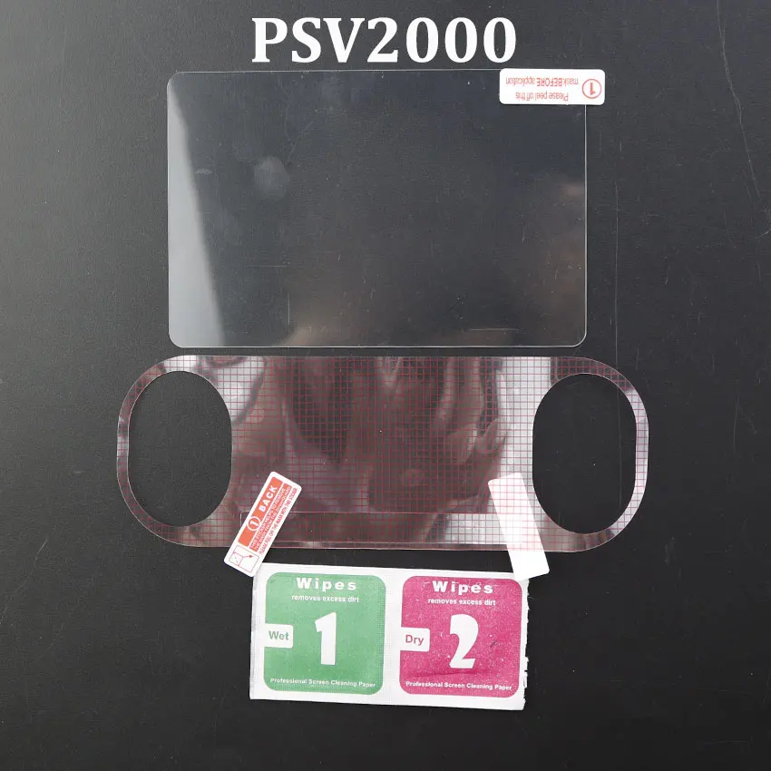 JCD-Protector de pantalla frontal de vidrio templado transparente HD, película protectora trasera para Psvita PS Vita PSV 1000 2000 PSV1000 PSV2000