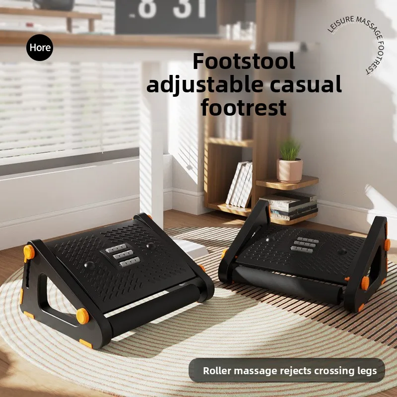 Home Workstation Dual-use Footstool Office Cushion Footstoo Lunch Break, Leg Massage Stools  Ottomans Anti Warping Cross Legged