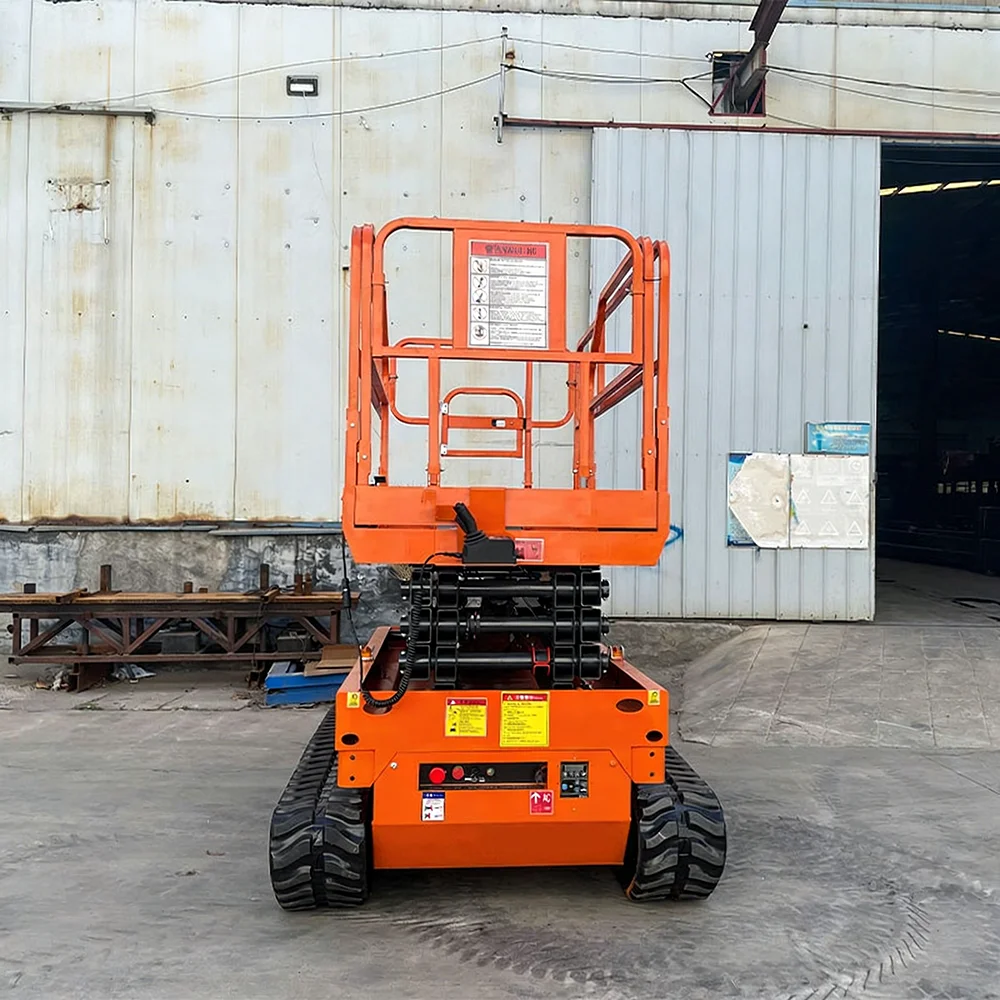 クローラ式高所作業車 シザーリフト 自走式 12m 自動ラフ - Heavy Equipment Work のレビューと価格