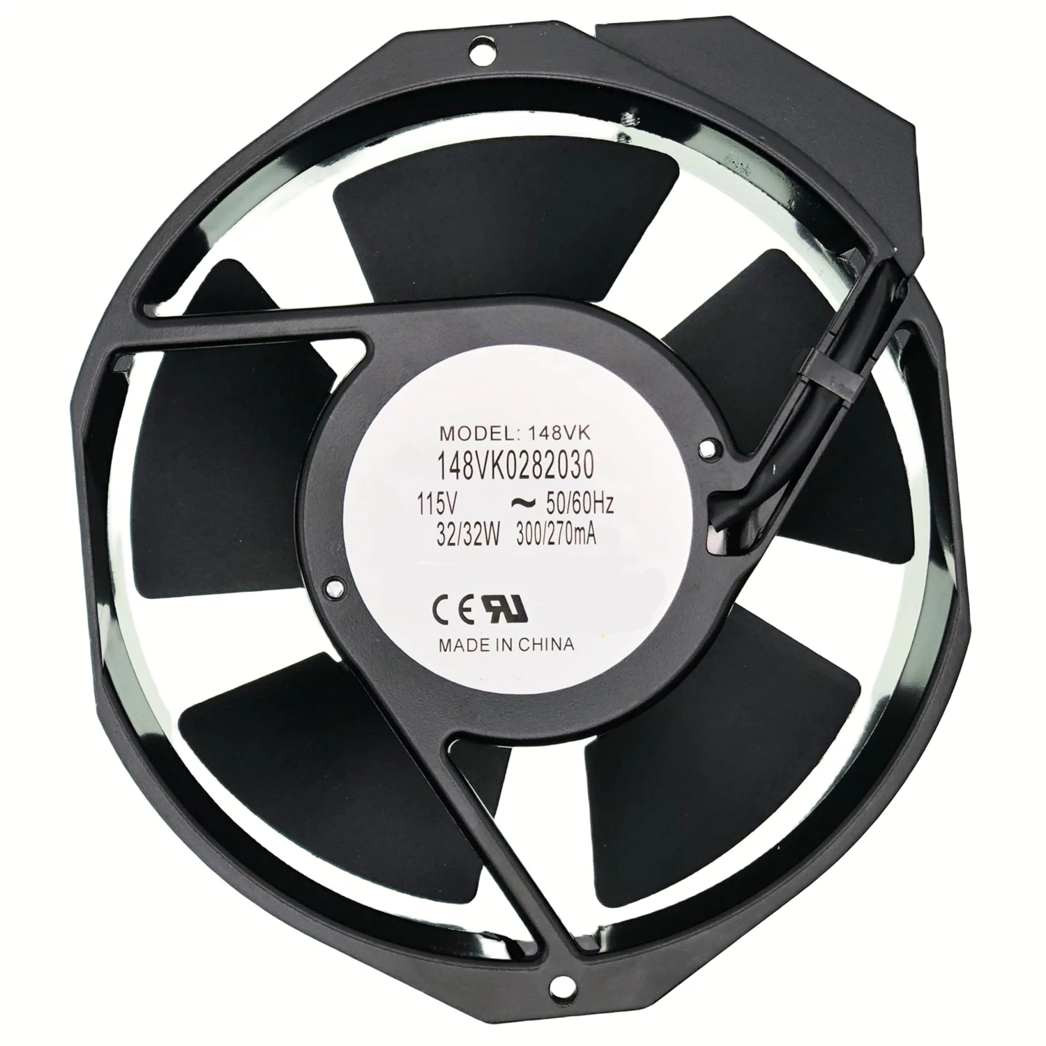 Cooling Fan 148VK0282030 AC 115V 300/270mA 35/33W 17238 172*150*38MM 2-Pin Terminals
