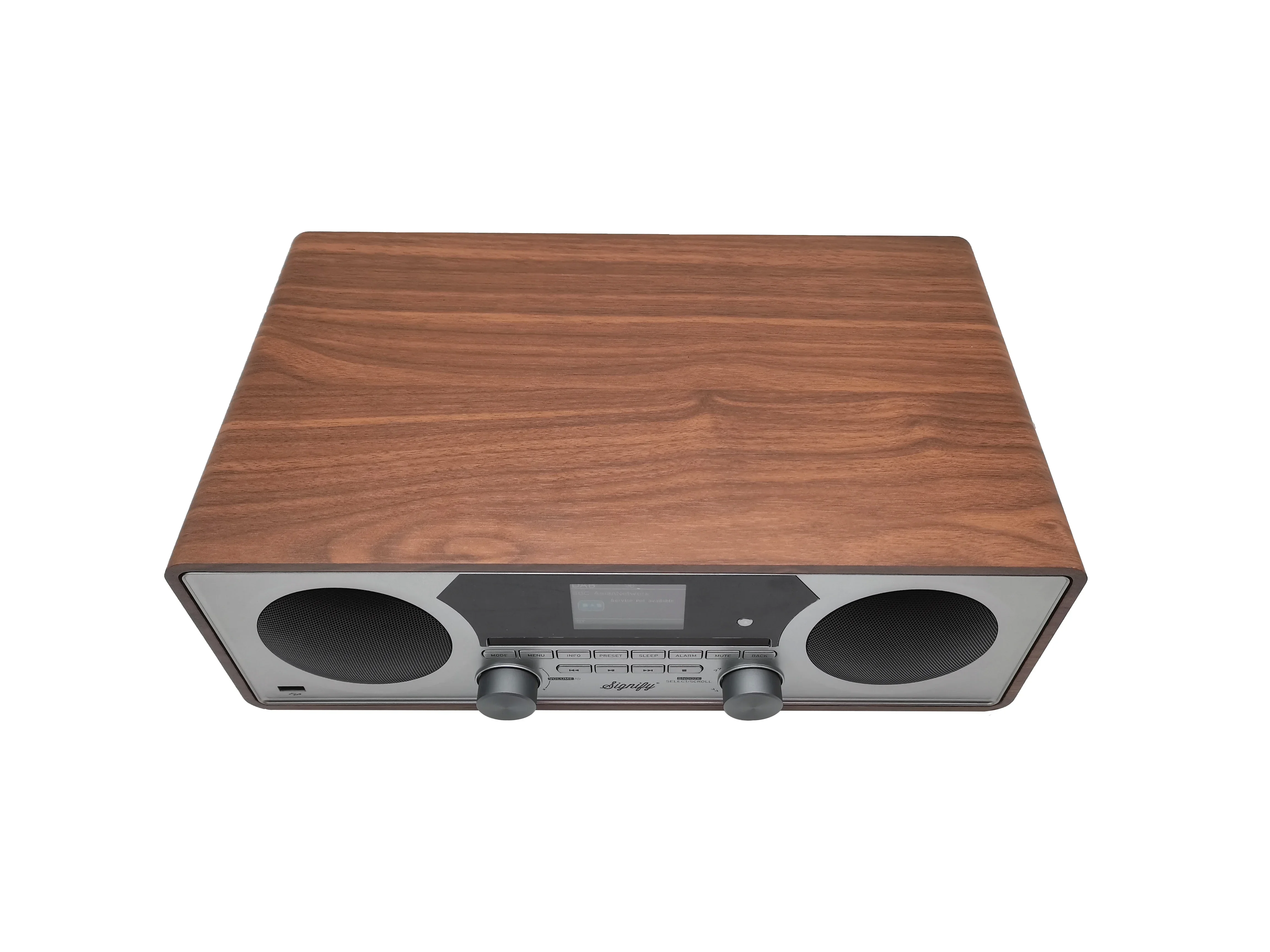 YYHC-Retro Vintage Wooden  Rechargeable USB FM AM Radio/Retro Vinyl Multifunction Record Player2152