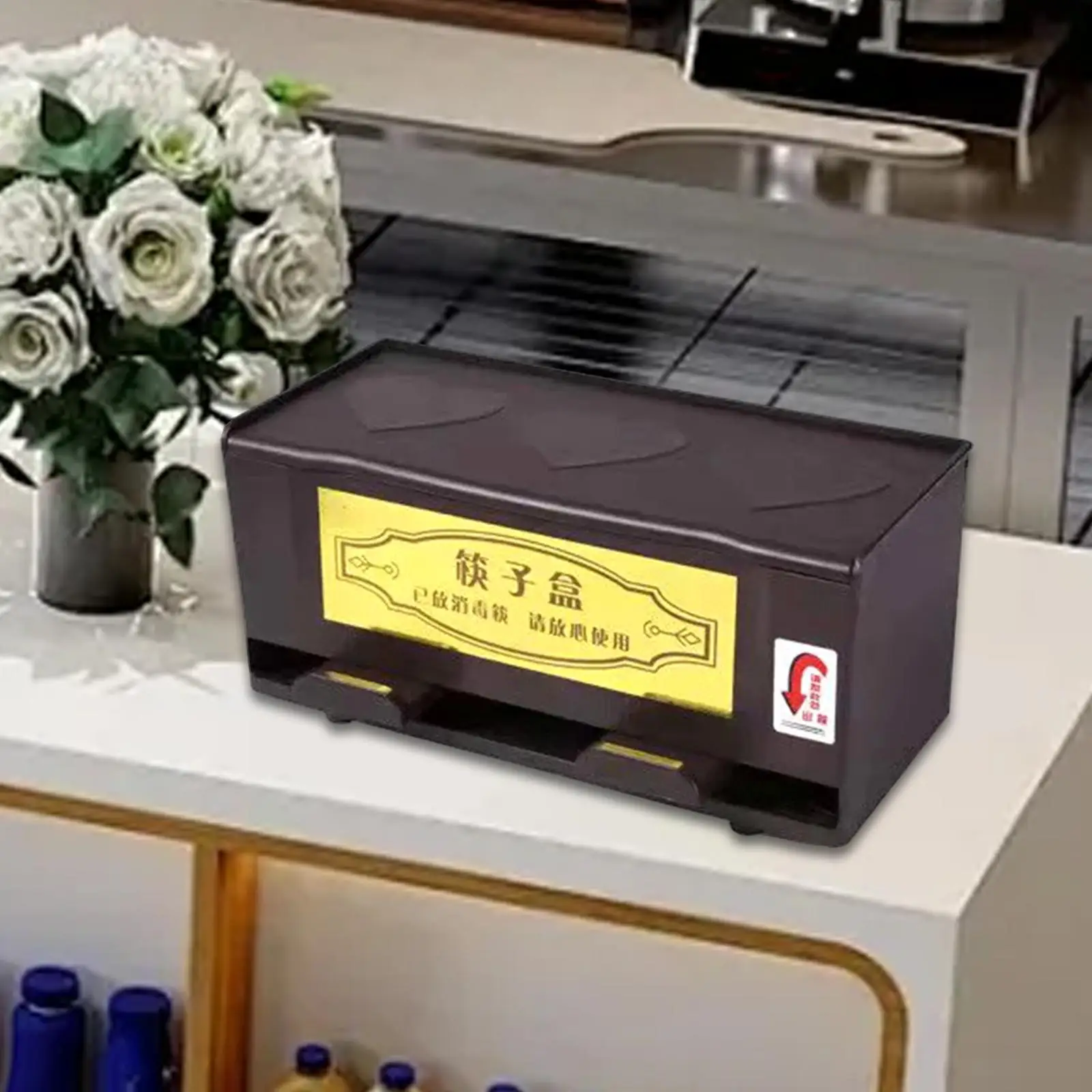 

Chopstick Storage Box, Organization ,Container, Compact ,Cutlery Straw Storage Box for Kitchen ,Home ,Coffee Shops ,Restaurants