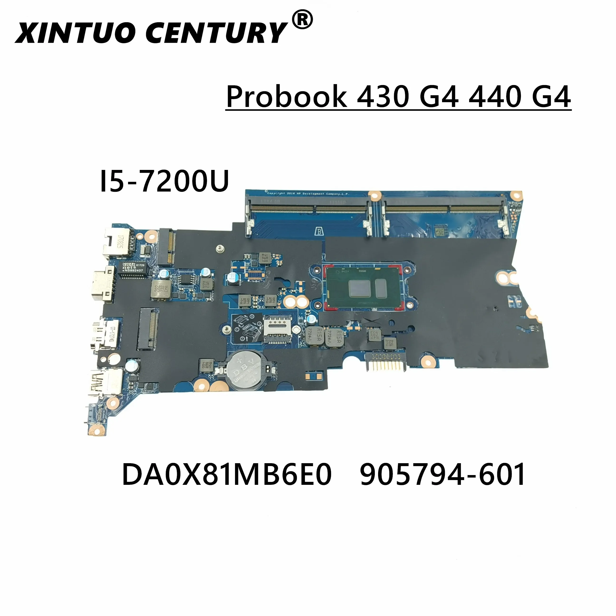 

For HP Probook 430 G4 440 G4 motherboard With I5-7200U DA0X81MB6E0 905794-601 905796-001 Mainboard 100% fully tested