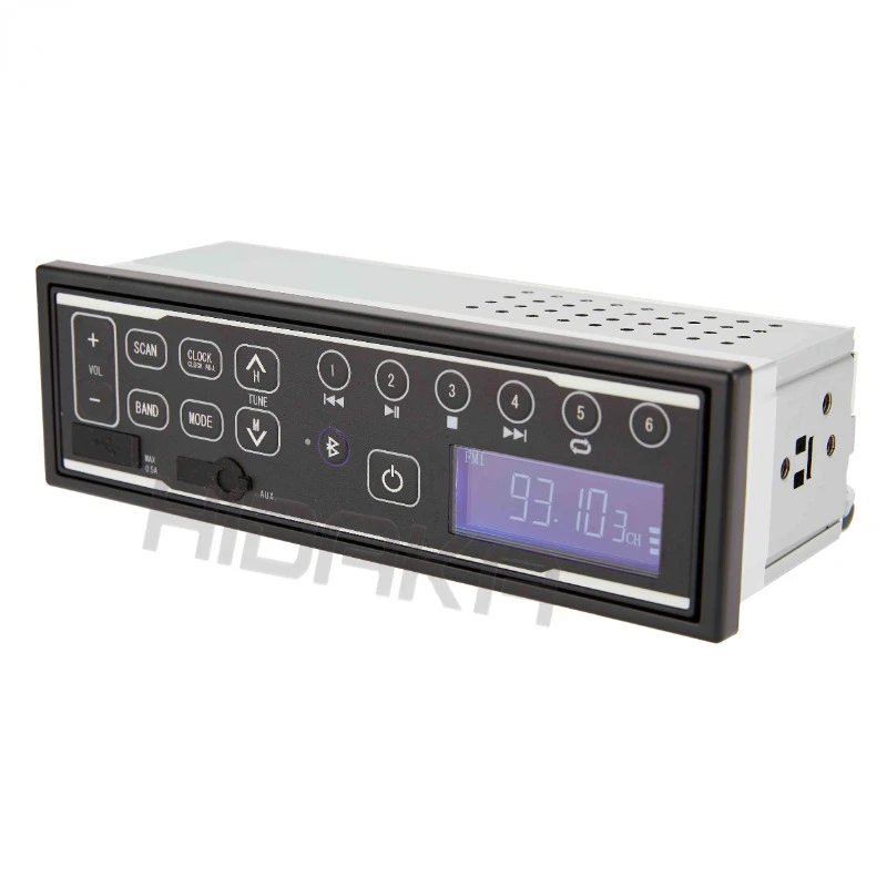 Rádio de Máquina Pesada com Bluetooth Carga Usb 0.5a Aux para Hitachi Takeuchi e Escavadeira Komatsu Rádio do Carro 12v 24v Hidaka-m202
