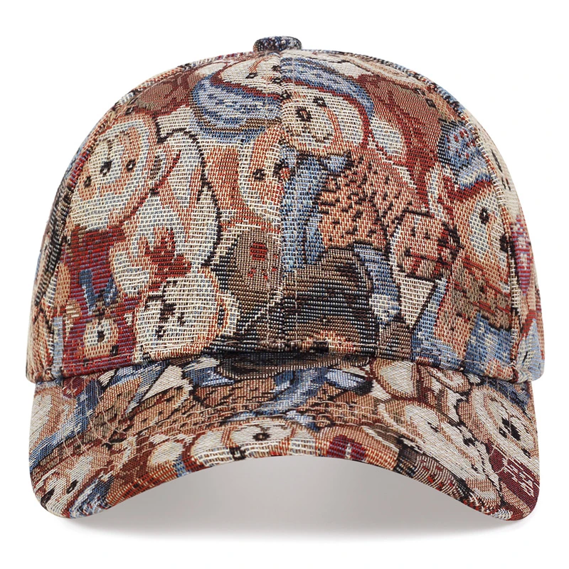 Unisex Cartoon Bear Full Print Baseball Caps Spring and Autumn Outdoor Adjustable Casual Hats Sunscreen Hat