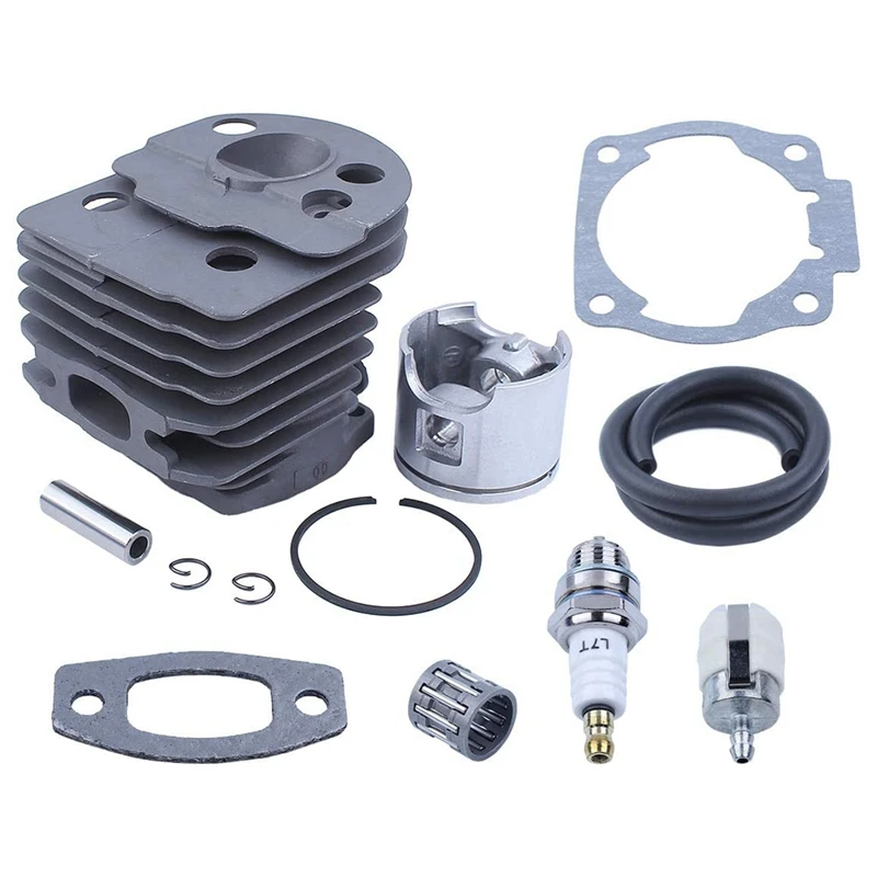 Cylinder Piston Bearing Kit For Husqvarna 51 55 For Ranch (46Mm) Electric Saw Fuel Filter Wire Washer 503 16 91-71