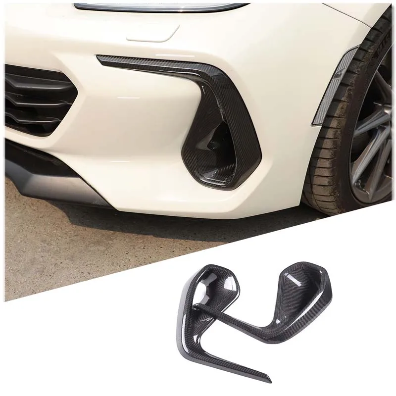 

Real Carbon Fibre Auto Front Bumper Side Wing Air Intake Flow Vent Hood Exterior Decorative Sticker Cover For Subaru BRZ 2022