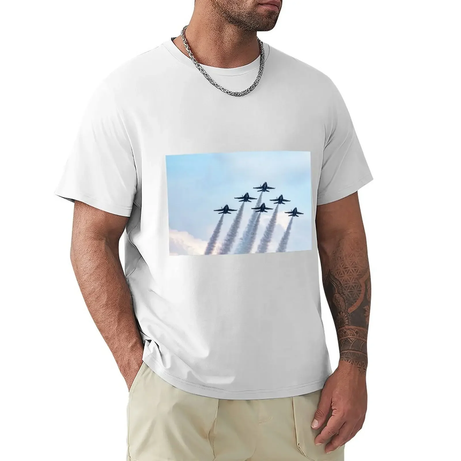 Blue Angels in Formation T-Shirt rapper graphic tees anime fruit of the loom mens t shirts