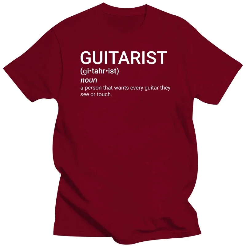 Funny Guitar Player Guitarist Definition T Shirts Graphic Cotton Streetwear Short Sleeve O-neck Harajuku  T-shirt Mens