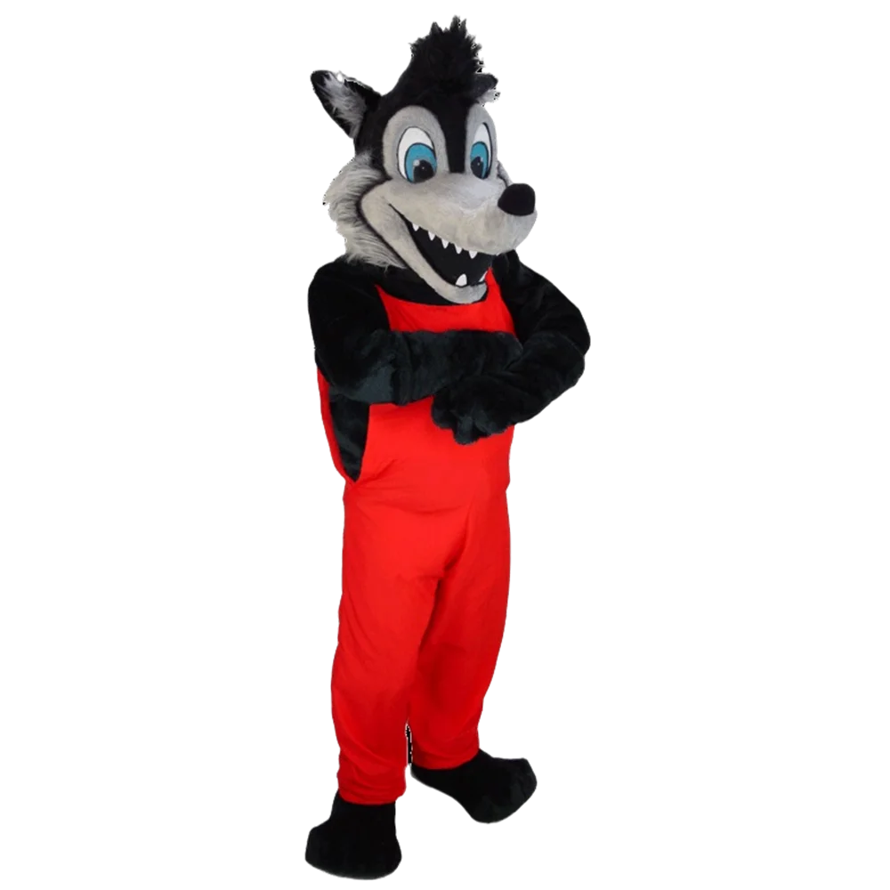 التميمة الأسود سيئة الذئب زي التميمة فستان بتصميم حالم مخصص تأثيري موضوع mascotte كرنفال حلي أطقم 848