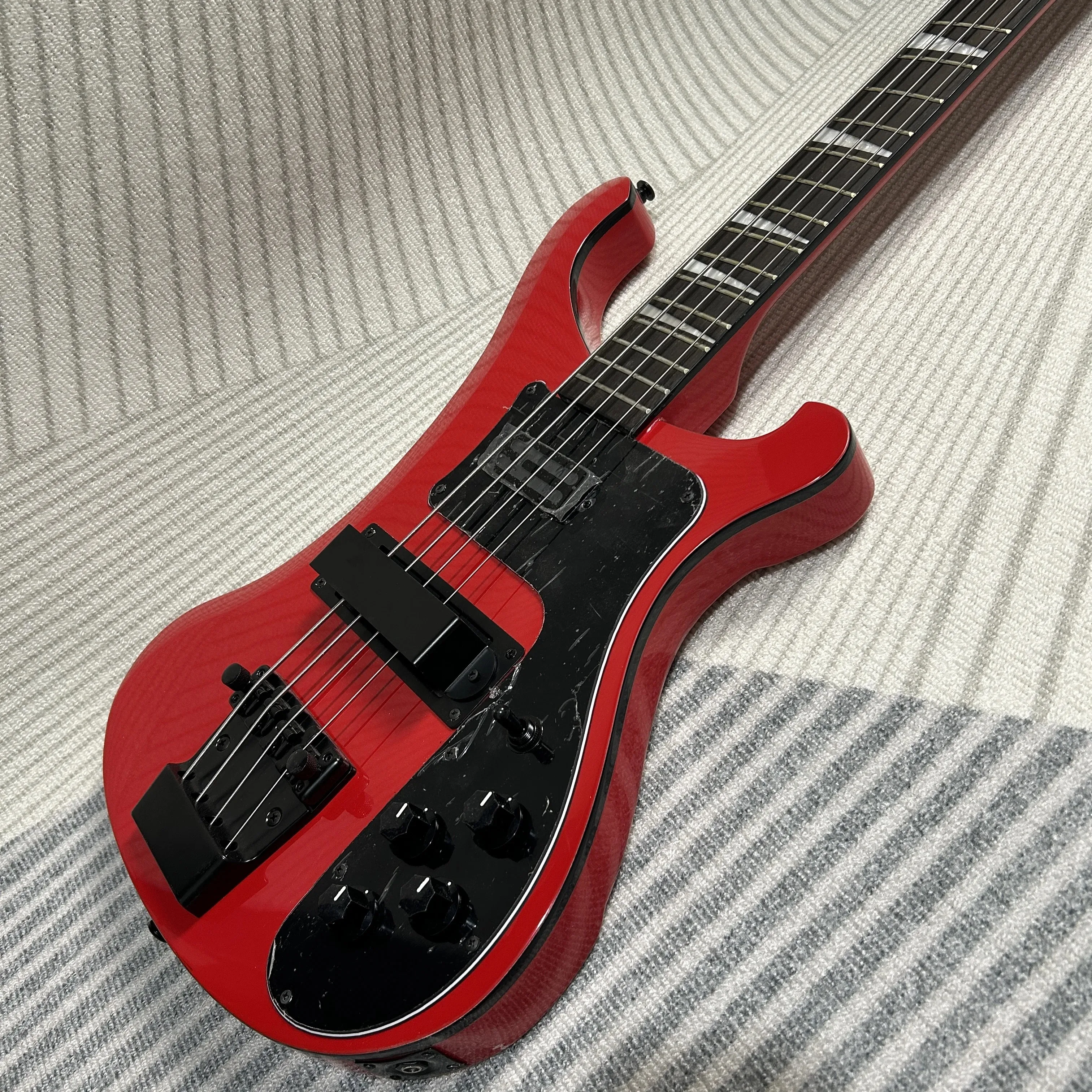 2026 Hot Sale Bass Guitars 4003 Version Red Color 844 mm Scale Length Rosewood Fretboard