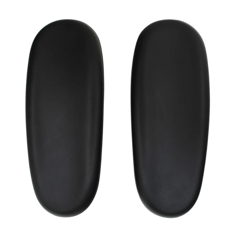 1Pair 280mm Chair Armrest Pads Replacement for Univeral Desk Chair Arms with Mounting Hole Screws Desk Armrest Cover Black
