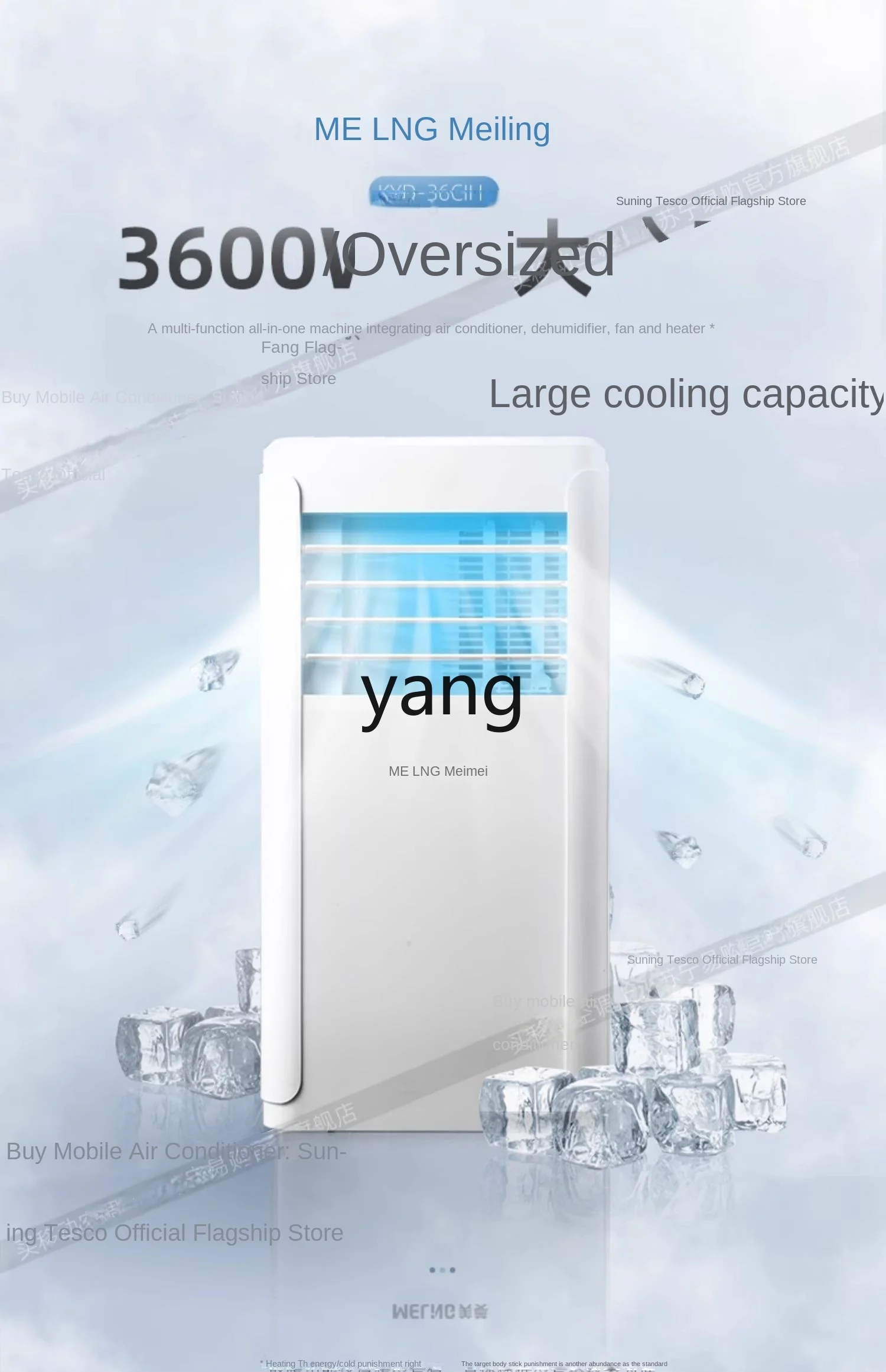 CX Removable Air Conditioner Cooling and Heating All-in-One Machine without Outdoor Condenser Installation-Free Kitchen