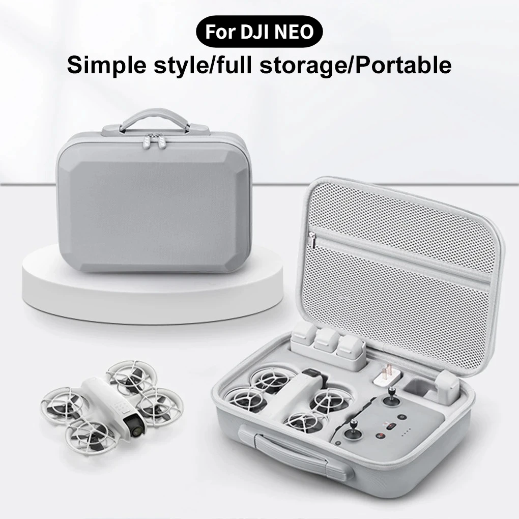 

Waterproof Storage Bag for DJI NEO Handheld Drone Carrying Case Handbag Travel PU Suitcase with Shoulder Strap Drone Accessories