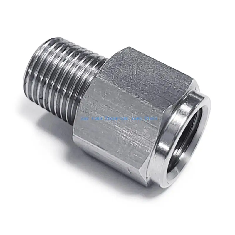 

RXJE Car 1/8NPT To M10x1.0 Temprature Gauge Oil Pressure Instrument Adapter Connector