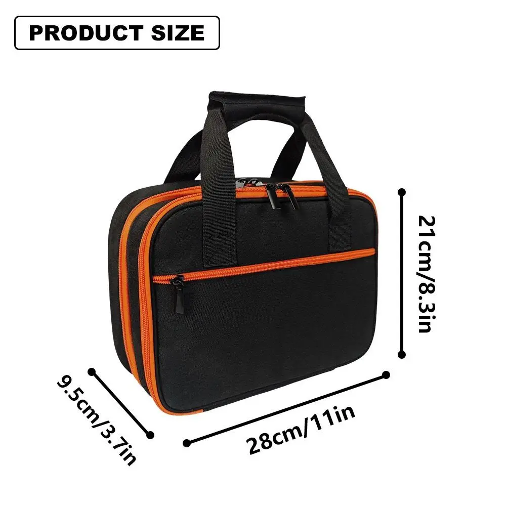 Handheld Tool Storage Case Durable Hardware Organizer Multi Purpose Bag Portable Electrician Pouch Box For Household Repair DIY