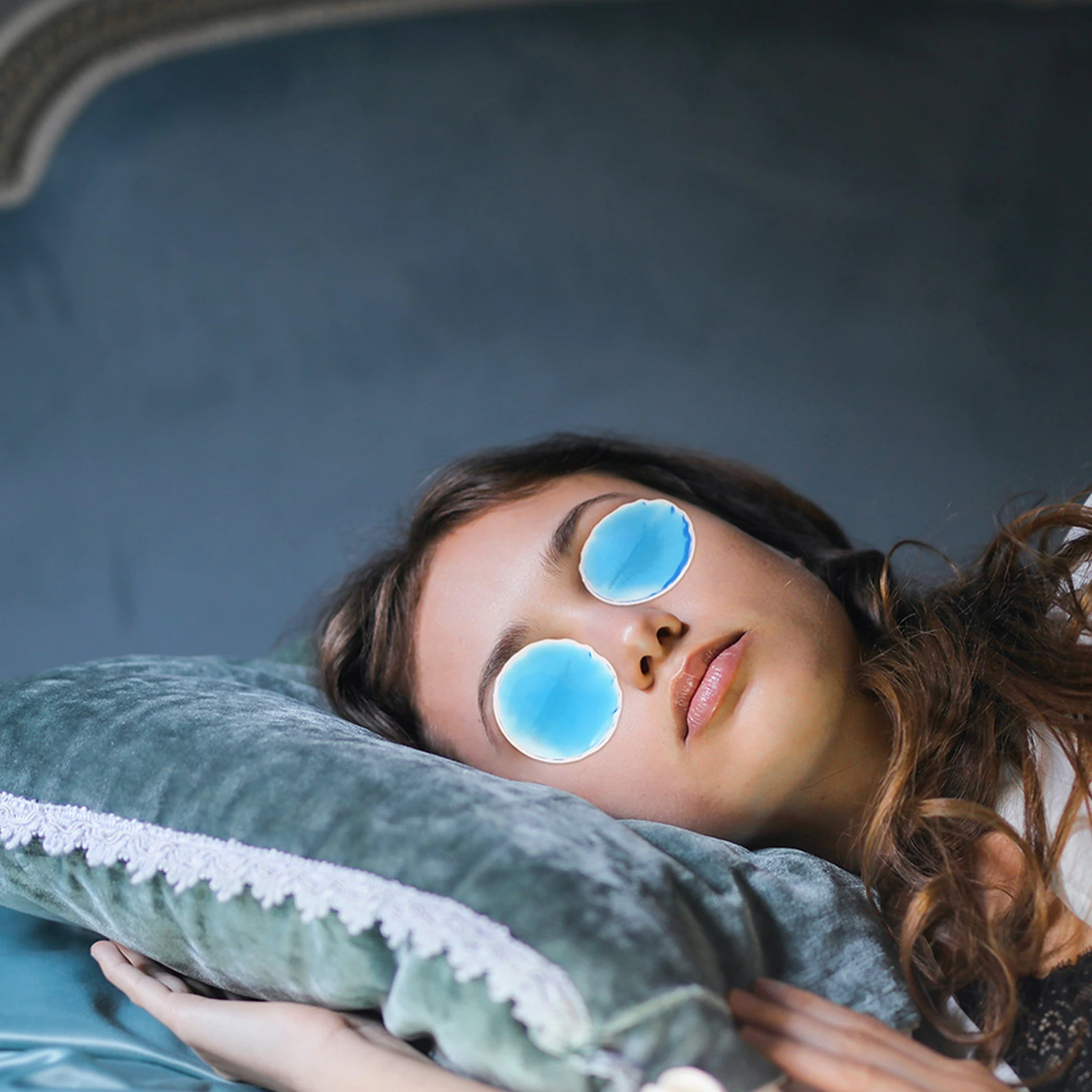 

10 шт., компрессионные горячие спальные подушки, 7 см, охлаждающие гели для глаз, пакет со льдом, маска для снятия усталости