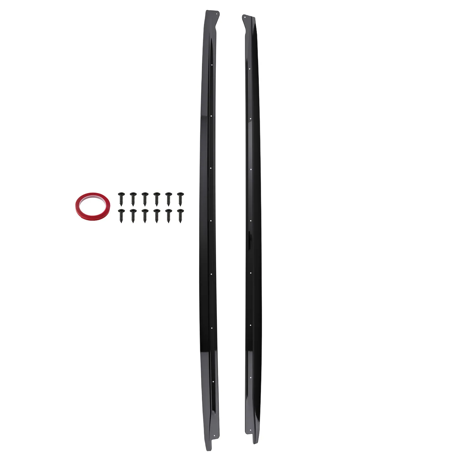 2pcs Gloss Black Side Skirts for BMW F15 X5 F85 X5M F16 X6 F86 X6M 2015-2019