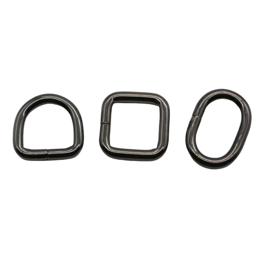 3 Pcs D Ring Buckles And Metal Oval Buckles With Rectangle Metal Buckles Handbag Strap Clip Adjuster DIY Hardware Accessories