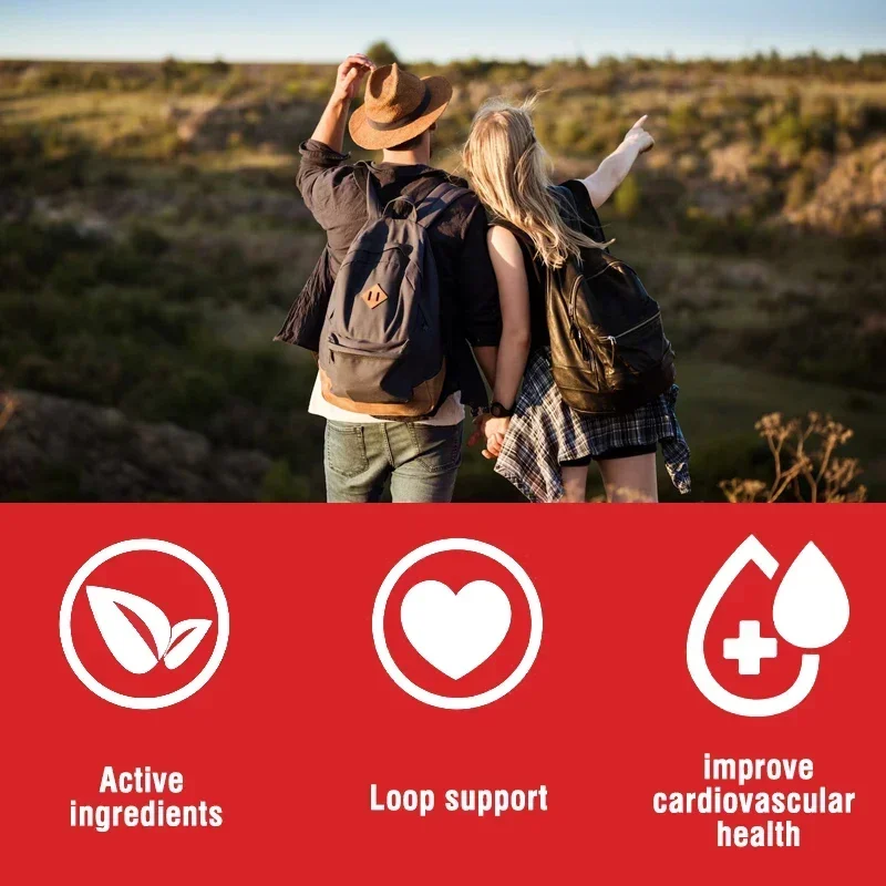 Blood & Pressure Support Capsules - with Hawthorn, Hibiscus and Garlic, Support Y Blood Circulation & Heart Energy Supplement - Image 6