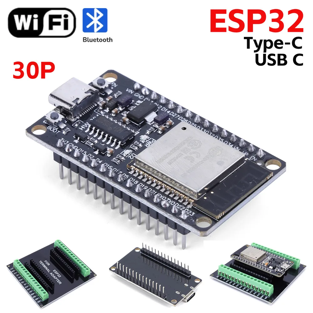 ESP32 Development Board Wireless WiFi+Bluetooth Module Ultra-Low Power Consumption Dual Core 30Pin ESP32-WROOM-32S 32D ESP 30Pin