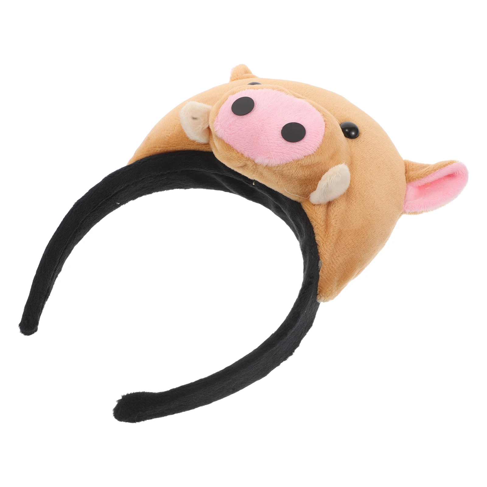 Schweinchen Stirnband Cartoon Dekore Braun Tier Ohren Kopfbedeckung Entzückende Kinder Kopfschmuck Stirnbänder Kunststoff Haar Cosplay