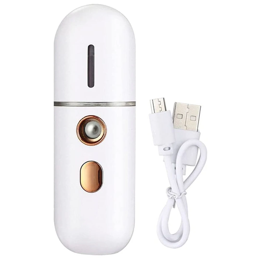 Portable Facial Steamer, Mini USB Facial Humidifier, Nano Facial Sprayer, Handy Face Steamer Mist Spray