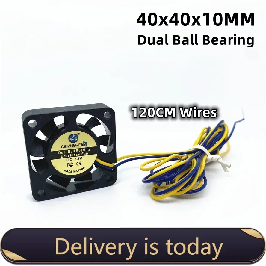 

4010 Ball Bearing 40MM Fan 4CM 40*40*10mm Fan For 3D Printer Cooling Fan South and North Bridge Chip 2wires 120cm