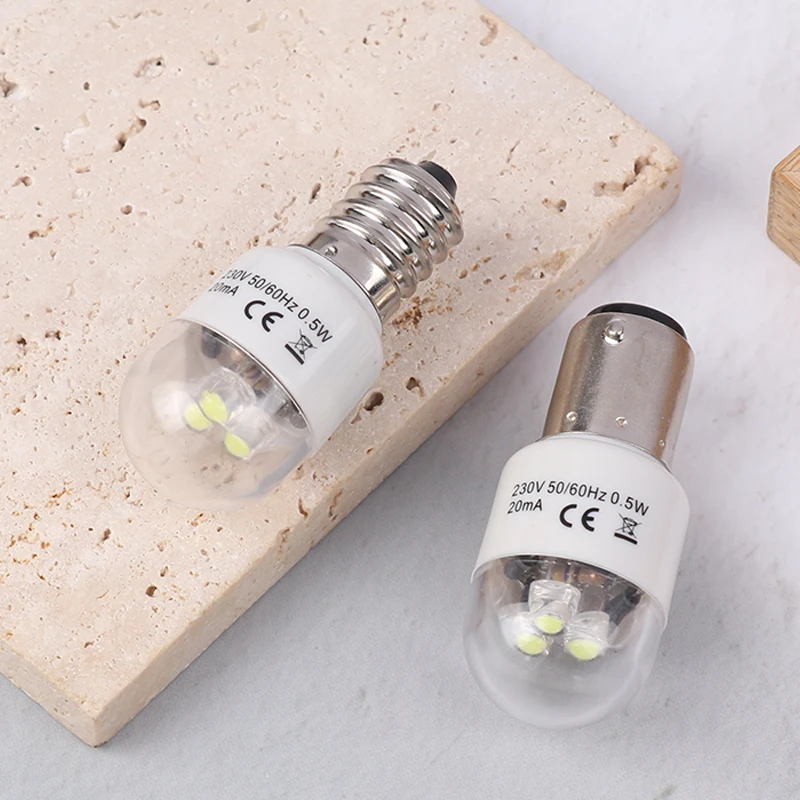 1 Pc BA15D/E14 Universal LED Cold Light Bulb 0.5W For Home Sewing Machine LED Light Bulbs Bulbs Accessories