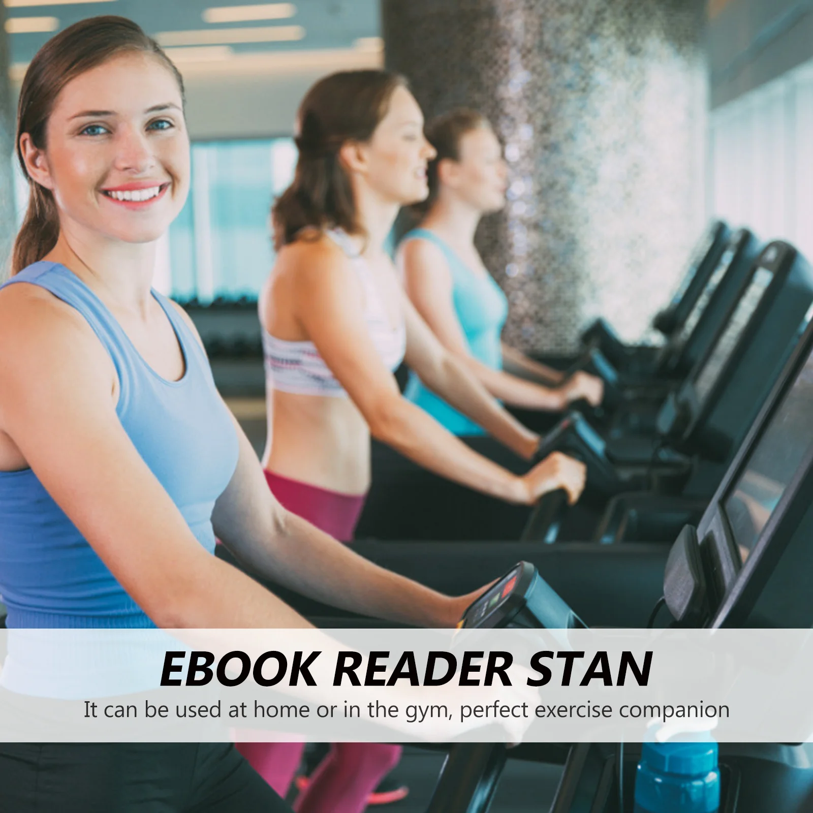 

Acrylic Treadmill Reading Rack Clear Book Stand for E-Books Tablets Magazines Exercise Equipment Organizer Home Gym Use
