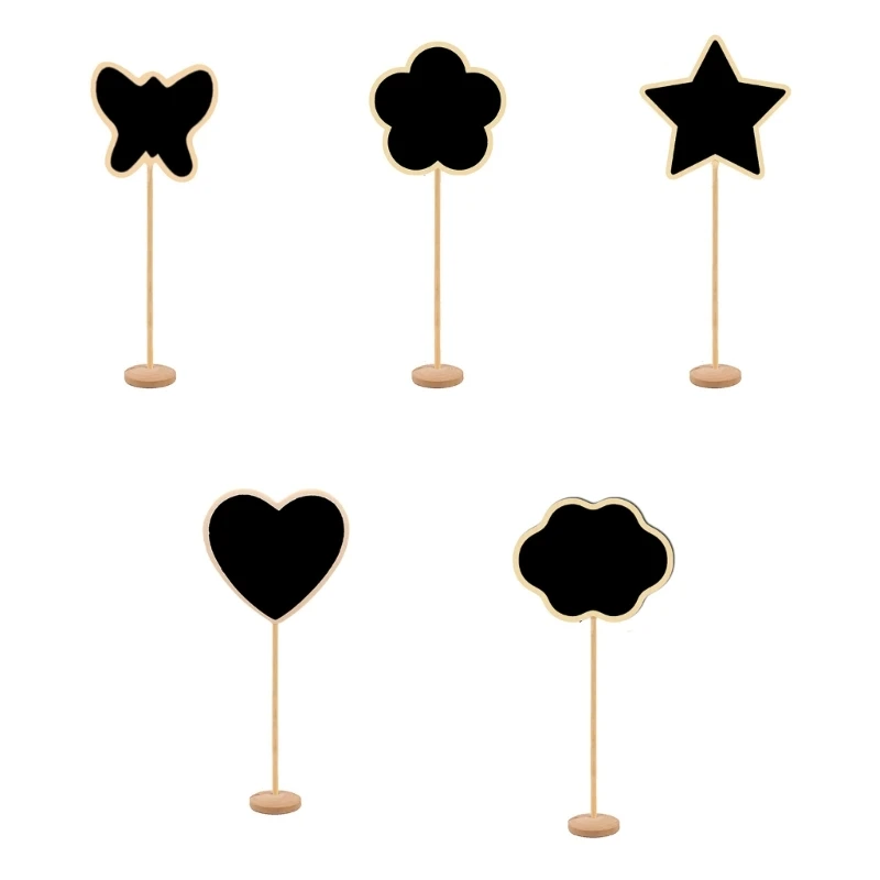 

10 шт. деревянные таблички для досок с подставкой, маленькие таблички для классной доски для свадеб, вечеринок по случаю дня для