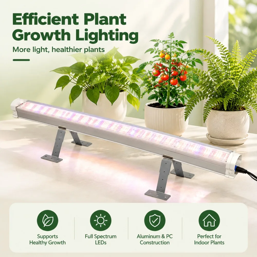 High-Quality LED Stand-Mounted Indoor Greenhouse Plant Grow Light Aluminum Alloy Hanging Plants Grow Light for Indoor Plants