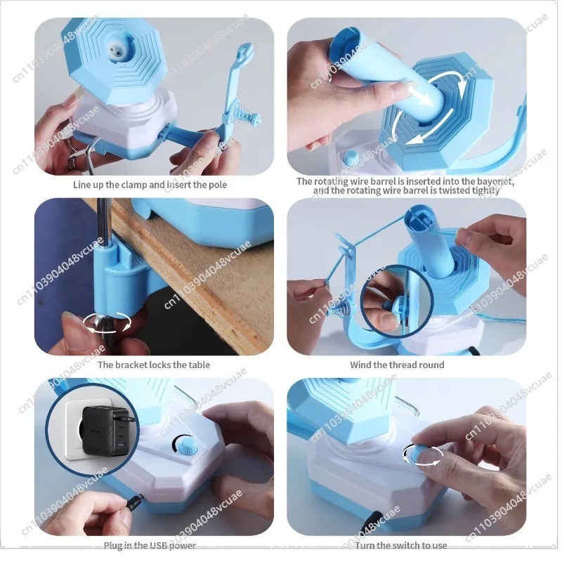For Electric Winders, Yarn Bundle Finishing Winder USB Port Winding Tool