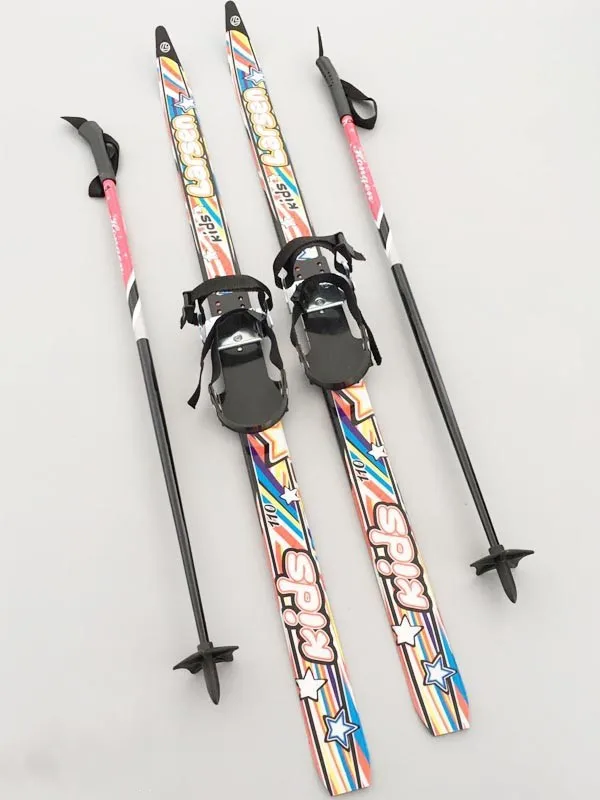 Outdoor Thicken Plastic Sledge Skiing Cross Country Snow Ski Pole Double Board