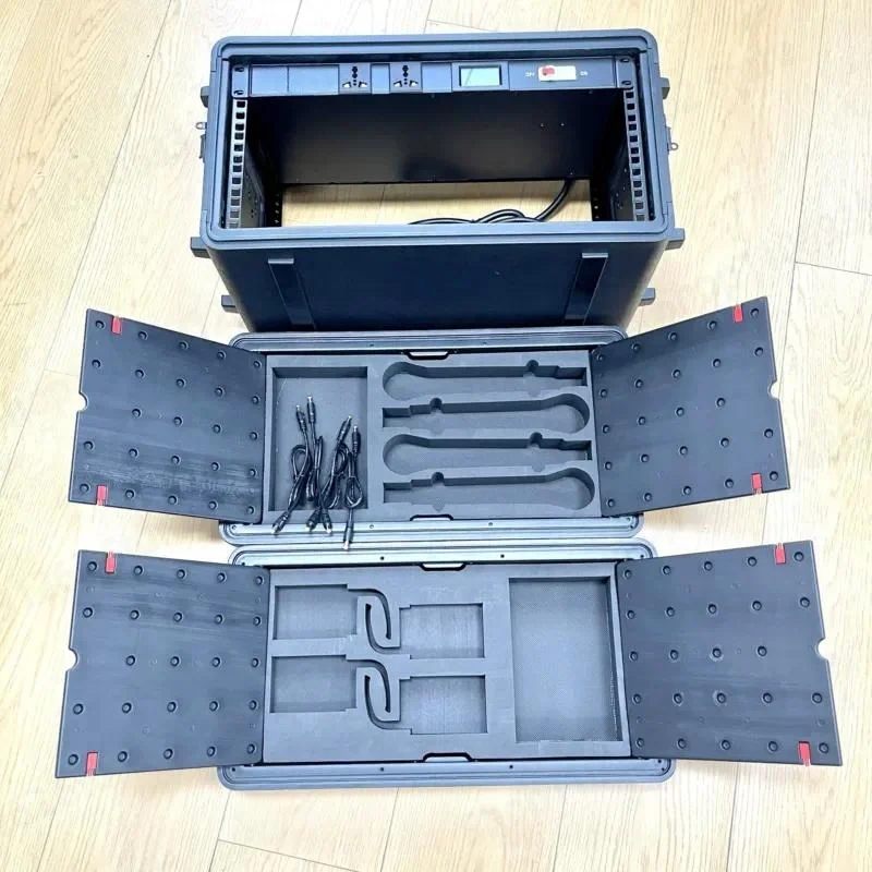 5U PE Wireless Microphone Case, Amplifier Rack, Video Processor Case, Interface Case