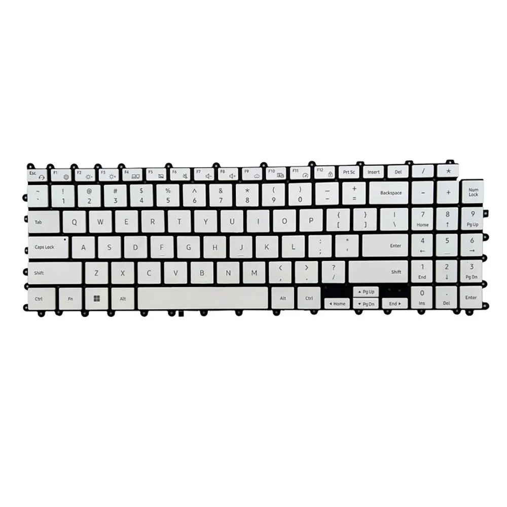Laptop Keyboard For Samsung NP950XDB 950XDB 20F8B-US 20F9B-US BA59-04574A English US With Backlit White New