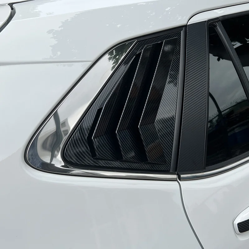 

For Toyota Yaris Cross 2024 2025 ABS Car Side Window Spoiler Splitter Cover Trim Rear Triangle Louver Window Shade Accessories