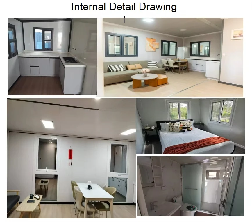 Dwupoziomowy dom kontenerowy, modułowy projekt domu 20ft 40ft, na zamówienie 2/3/4 sypialnie do biura roboczego, magazynu, dom przenośny.