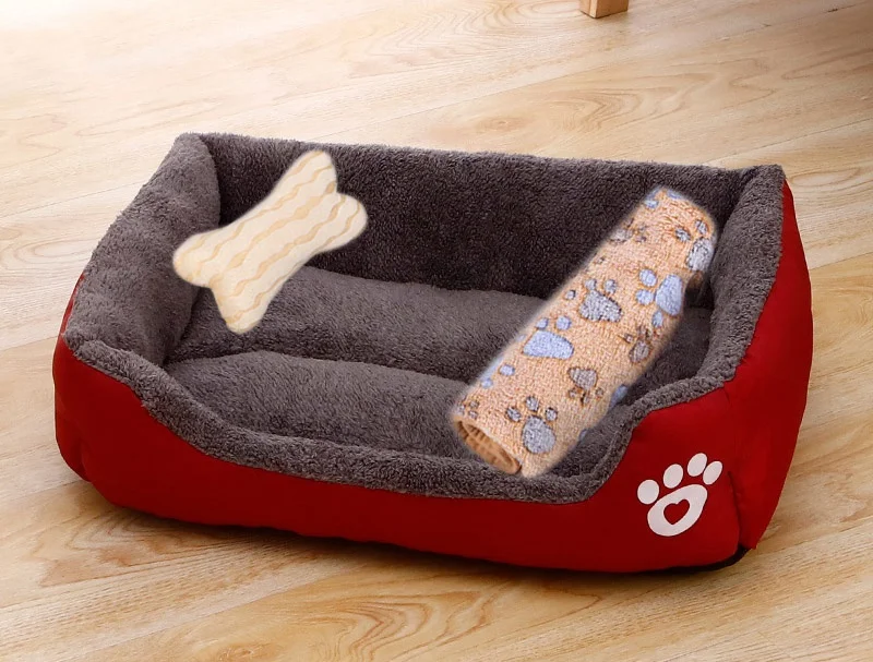 LAPLADOG Pet Großen Hund Bett Warme Haus Candy-farbigen Quadratischen Nest Pet Kennel Für Small Medium Large Hunde Katze Welpen plus Größe Hund Körbe 8