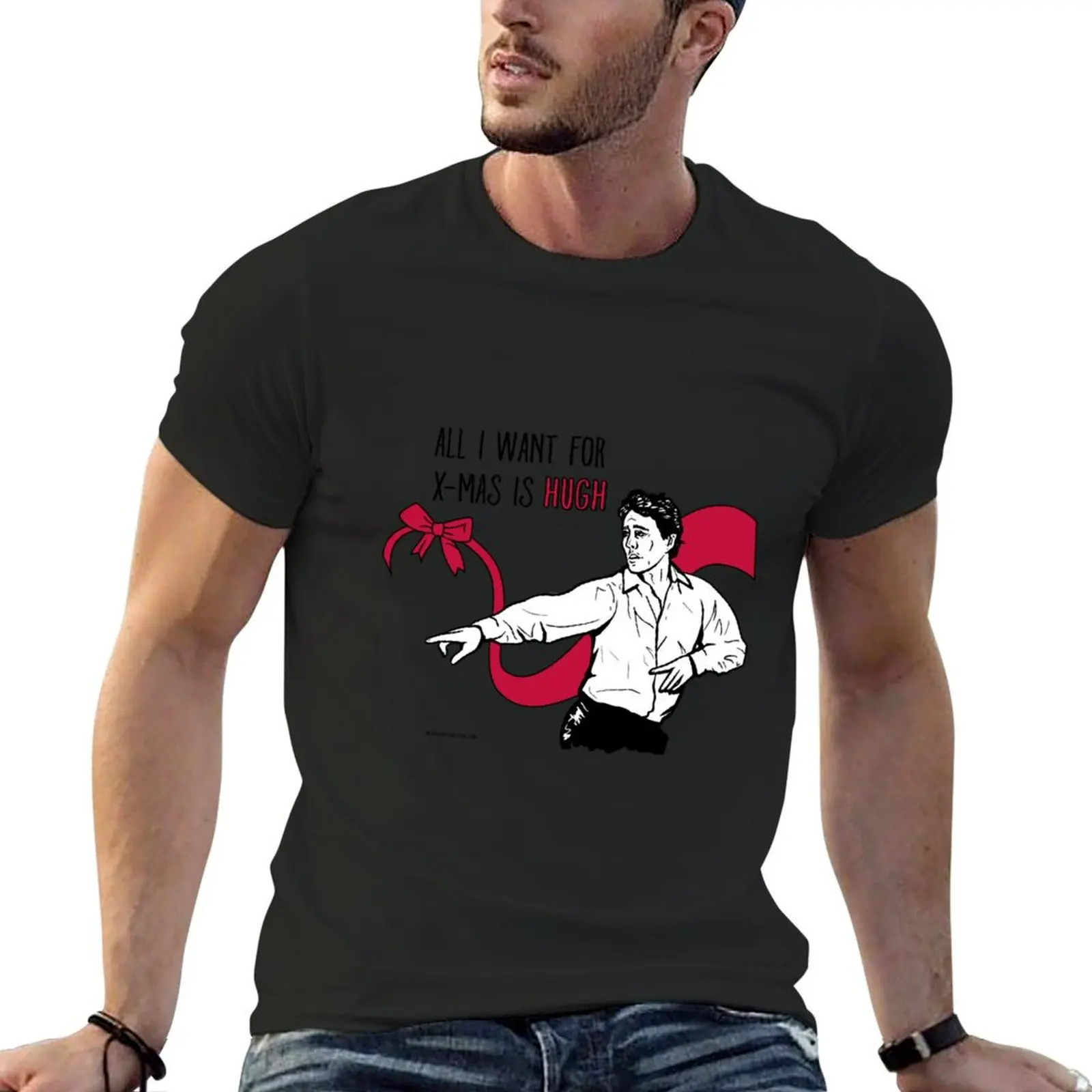 All I want for X-mas is Hugh T-Shirt boys whites animal prinfor boys Aesthetic clothing vintage mens graphic t-shirts anime