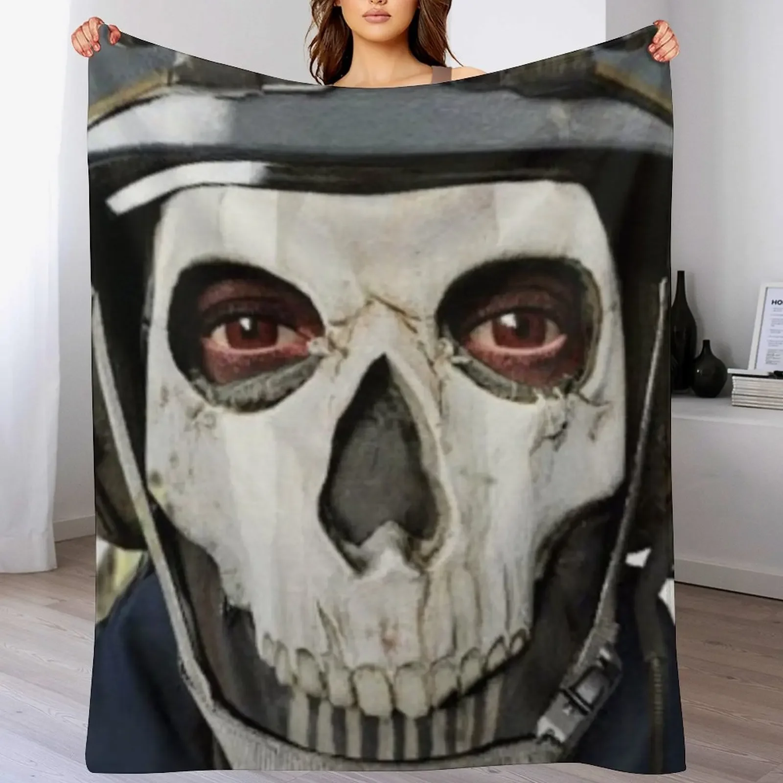 

Silly Ghost COD Throw Blanket Summer Cool Breathable Blanket for Sleeping