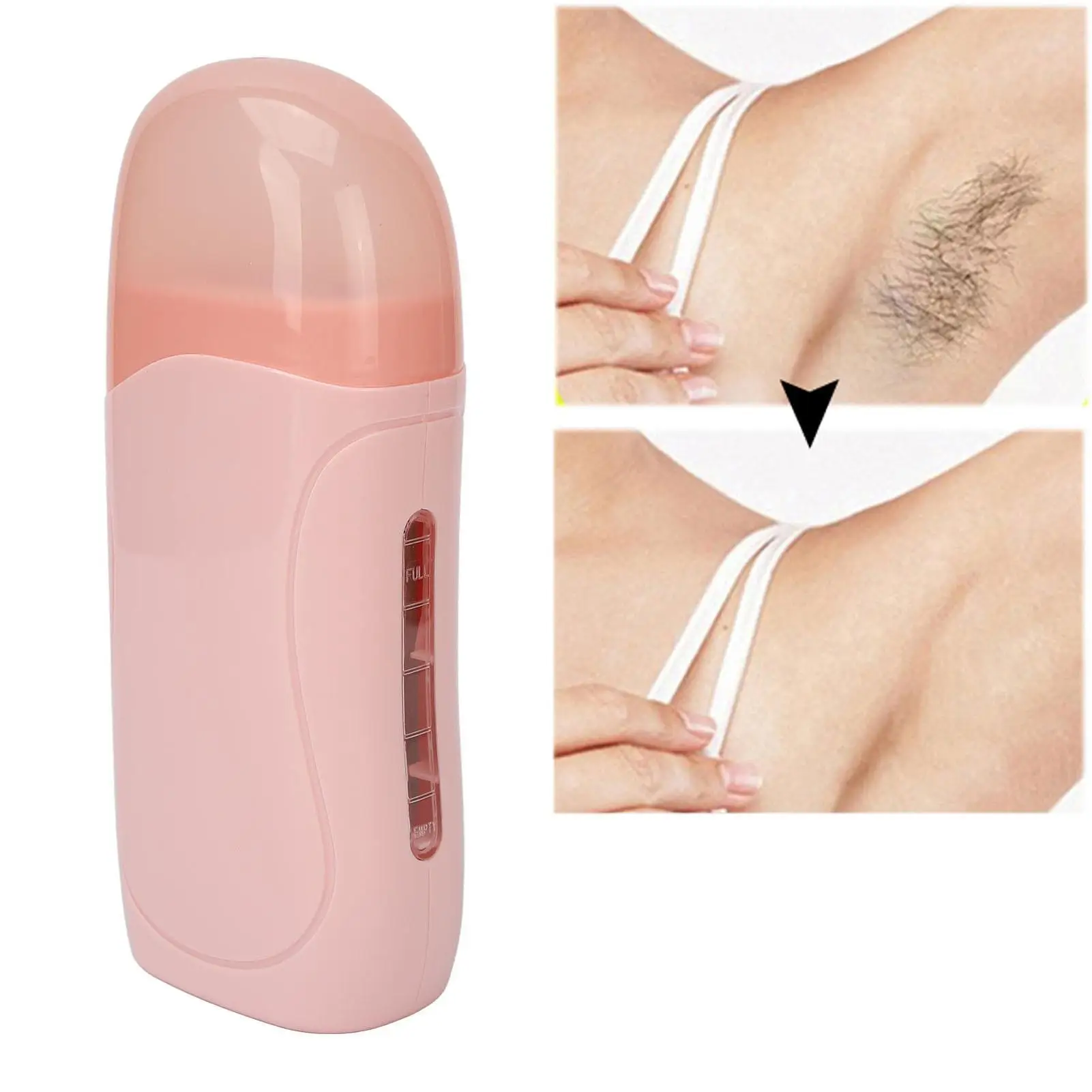 40W Wax Roller Machine Kit with 2x100ml Soft Wax Cartridges for Effortless for hair Removal