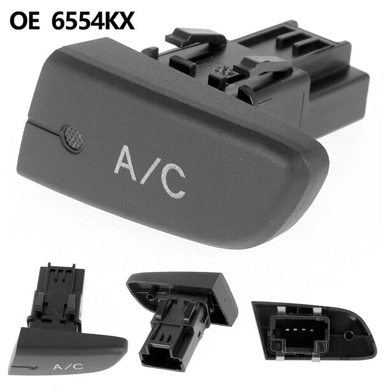 1PC 6554 KX Replacement Air Conditioning AC Switch Push Button For Peugeot 107 Citroen C1 Toyota Aygo