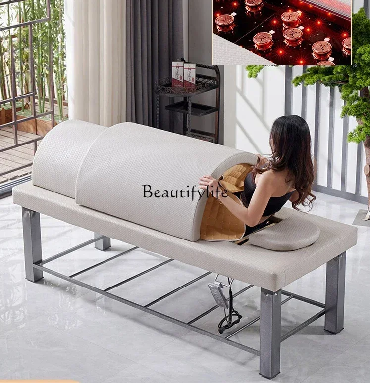 Automatic Far Infrared Smoke-Free Moxibustion Bed Home Whole Body Physiotherapy Beauty Massage Massage Couch