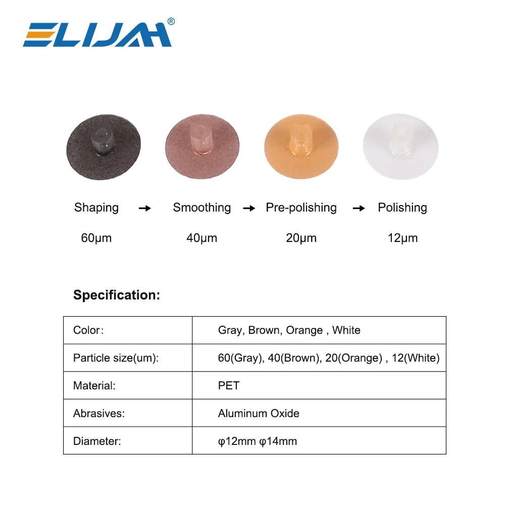 40 Stks/doos Tandheelkundige Polijstschijven Kit Dencay Tanden Bleken Reductie Contouren Doorn Strepen Set Tandheelkundige Polijstmaterialen